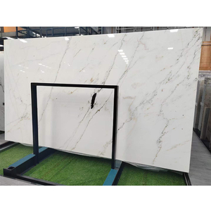 Grande dalle de marbre blanc Calacatta poli naturel Goldtop ODM OEM pour revêtement de sol d'hôtel et villa, intérieur moderne - Product Image 6