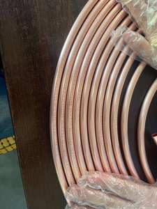 Shandong fabrika kaynağı kırmızı bakır boru 15m uzunluk klima bakır boru 3/8 1/4 bobin - Product Image 6