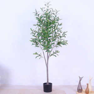 Arbre d'<span class=keywords><strong>olivier</strong></span> artificiel d'intérieur à <span class=keywords><strong>prix</strong></span> d'usine avec fruits verts artificiels décoratifs en plastique pour Pâques, Nouvel An, Remise de diplôme - Product Image 2
