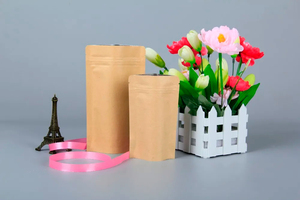 Sacs d'emballage de fast-food en papier kraft imprimé de logo personnalisé écologique avec poignée torsadée pour salade gelée à emporter - Product Image 5