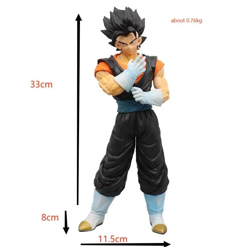 32cm 12 pièces Dragons Ball pvc figurines Broly Bejitto Gogeta pvc figurine vente chaude