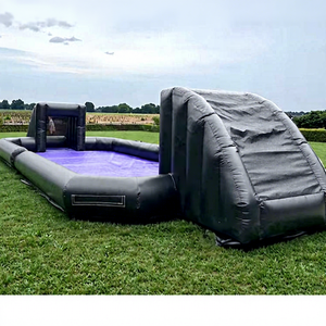 Campo de Fútbol Inflable Comercial con Tobogán de Agua y Jabón para Alquilar - Product Image 1