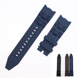 Para <span class=keywords><strong>Inventa</strong></span> de los hombres de goma impermeable correa de silicona 26mm reloj banda pulsera negro muñequera azul Accesorios - Product Image 5