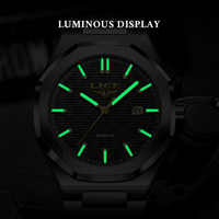 Montre-bracelet de luxe LIGE pour homme, étanche, lumineuse, avec date, en acier inoxydable, montre à quartz pour homme, montre sport 89272