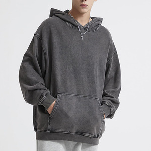 Sudadera Casual para Hombre, Corte Holgado, Lavado Ácido, Cómoda, de Algodón, Estilo Urbano, Sudadera Premium con Lavado Ácido para Hombre - Product Image 4