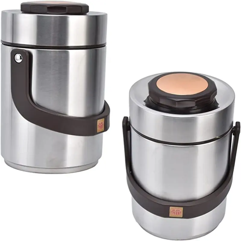 Pot sous vide 1.5 /2.0L en acier inoxydable 304 Double couche chaud froid isolé pot étanche boîte à déjeuner thermique garder les aliments au chaud