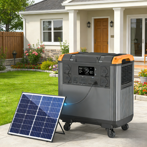Mobile Solar 3000W 5376Wh Trolley Wheel Design Easy Move Energy Station for Construction T50*UC400 the Product I - Product Image 3