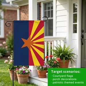 Envío Rápido, Bandera de Jardín Personalizada de 12x18 Pulgadas, Doble Cara, con Diseño de Estrella de Cobre del Desierto del Arizona, EE. UU., Banderas Promocionales para Patio - Product Image 6