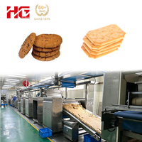 Nouvelle ligne de production entièrement automatisée de biscuits mous, biscuits durs, craquelins et biscuits sandwich pour boulangerie, biscuits à base de farine