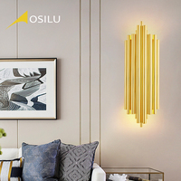 Produits à succès 2025 Lampes murales en acier inoxydable Éclairage mural intérieur Lumières LED pour la décoration intérieure de la maison