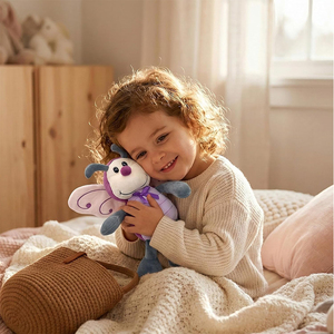Peluche Papillon de Haute Qualité de 12 Pouces avec Sac Cocon pour Filles en Bas Âge, Jouet d'Imitation, Compagnon de Sommeil Douillet, Décoration de Crèche - Product Image 4