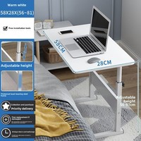 Étudiant étude blanc hauteur réglable ordinateur de bureau en bois moderne pas cher roues mobiles bureaux d'ordinateur support d'ordinateur portable à vendre
