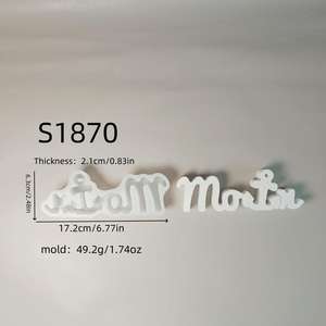 Moule en silicone pour ciment de gypse décoratif <span class=keywords><strong>allemand</strong></span> M51746 Hello - Product Image 5