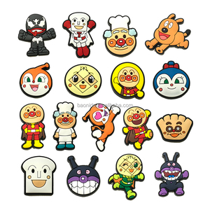Venta al por mayor Cute Cartoon Anpanman PVC Soft Rubber Shoe Charms Anime <span class=keywords><strong>Superman</strong></span> Clog Charms-Piezas de zapatos y accesorios para decoraciones - Product Image 1