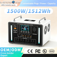 Station d'alimentation portable LECOOVO H1500S1512WH avec batterie LFP et housse de protection, générateur solaire pour la sauvegarde à domicile