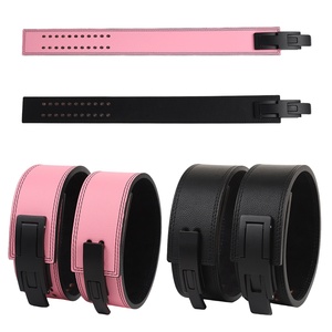 Ceinture de soutien lombaire en cuir PU grain litchi pour entraînement fitness, squat, soulevé de terre, musculation, powerlifting, développé couché - Product Image 2