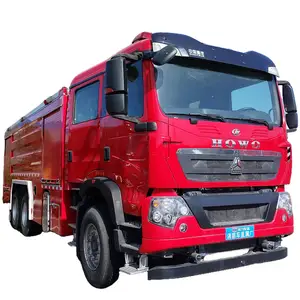 HOWO Large capacity fire truck 2WD 4WD blue small fire truck used fire trucks High quality for sale