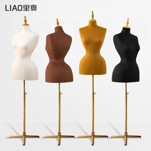 <span class=keywords><strong>Mannequin</strong></span> de présentation demi-corps en mousse flexible à hauteur réglable pour vêtements féminins, pose debout - Product Image 2