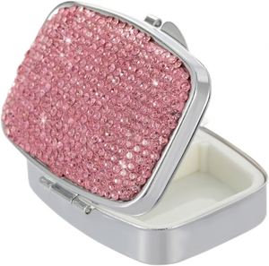 กล่องใส่ยาเม็ดโลหะสีเงินวิบวับ กล่องยา กล่องใส่ยา - Product Image 3
