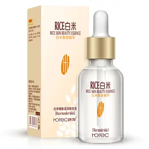 Serum Kecantikan Beras Putih 15Ml, Serum Pemutih Pelembap Penghalus Pencerah Bernutrisi