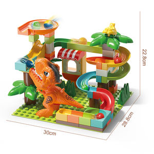FEELO FL2321 2025 NOUVEAU Ensemble de blocs de construction DIY Scène de construction Blocs de construction pour enfants Catapulte de dinosaures Chute 78 pièces Grands blocs de construction Jouets de puzzle - Product Image 6