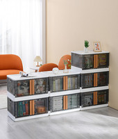 Organisateur de rangement pour la maison Armoire de rangement sans installation Boîte de rangement pour vêtements pliable à double porte de grande capacité Carton CLASSIC