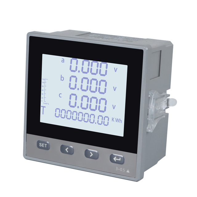 SUCHEN Three-Phase Panel-Mounted Smart Electric Energy Meter Digital Display Multifunctional Monitoring Accuracy Class 0.5 0-10V