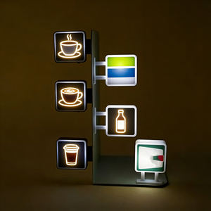 Mini <span class=keywords><strong>enseigne</strong></span> lumineuse portable <span class=keywords><strong>pour</strong></span> café et bar, boîte à lumière publicitaire LED, autocollants magnétiques, éclairage magnétique <span class=keywords><strong>pour</strong></span> réfrigérateur - Product Image 5