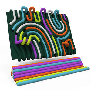 Tableau d'activités sensorielles en silicone, jouet de décompression, plateau tournant, pour enfants de 2 à 4 ans, jouet pour bébé, jouets pour tout-petits - Product Image 6