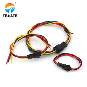 Tomada fêmea masculina do soquete do encabeçamento do Pin do passo <span class=keywords><strong>2</strong></span> 3 4 do SM <span class=keywords><strong>2</strong></span>.54MM de JST para abrir o chicote de fios do cabo do conector da trança da extremidade para o pixel conduzido - Product Image 3