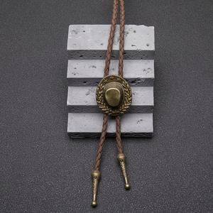 ヨーロッパ系アメリカ人ゴシックウェスタンデニムポロタイボロトレンディ合金ロードストリングロングハットバタフライシェイプ仏教ファッションスタイル - Product Image 5