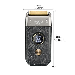 KEMEI-Maquinilla de Afeitar Eléctrica para Barba, Maquinilla de Afeitar de 13 Velocidades, 1200mAh, 9000RPM, IPX6, Resistente al Agua - Product Image 3