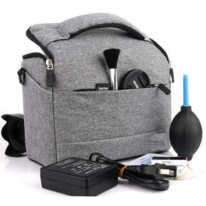 Сумка для фотоаппарата нейлоновая треугольная Черная Цифровая Наплечная Сумка для Canon Nikon <span class=keywords><strong>Sony</strong></span> <span class=keywords><strong>SLR</strong></span> DSLR сумка для фотоаппарата наружная портативная для фотосъемки - Product Image 1