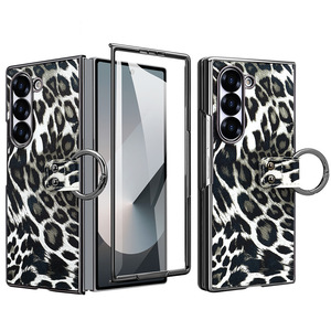 Coque de téléphone pliable en cuir PU léopard Offre Spéciale avec support pour coque de téléphone <span class=keywords><strong>Samsung</strong></span> <span class=keywords><strong>ZFold</strong></span> 6 5 4 <span class=keywords><strong>3</strong></span> PC - Product Image 6