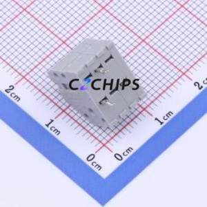 250-403 Spring Terminal Block Through hole Component (THT),P=2.5mm Connector 1x3P 2.5mm Gray 3P - Product Image 2