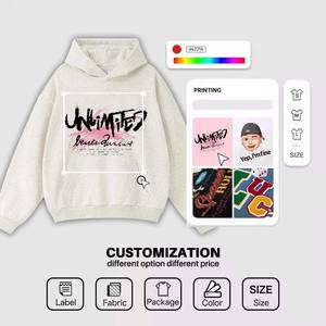 Sudadera con Capucha Extra Grande para Hombre AR2580, Invierno, 400g, Polar Grueso, Color Sólido, Estampado Personalizado, Poliéster/Algodón - Product Image 5