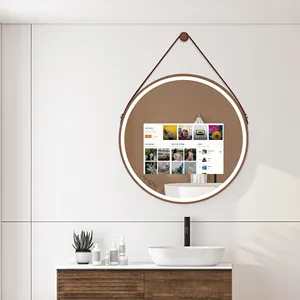 Hot Sale Round Vanity Bathroom Smart Mirror Touch Screen LED Mirror
