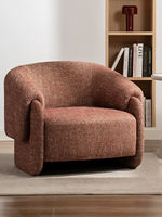 Fauteuil Monica, fauteuil individuel rétro pour salon, mobilier d'intérieur, design original, fauteuil de loisirs en tissu tissé