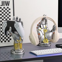 Accessoire de jeu à main mécanique support universel pour casque support de contrôleur pour PS5, PS4 Xbox organisateur de bureau cadeau de joueur élégant