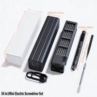Mini tournevis électrique sans fil DIY, rechargeable, moteur sans balais, 240 tr/min, lumières LED, pince de précision, outil de réparation