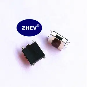 אריזת סליל סרט SMD אדום 6.2X6.2MM 180GF כפתור צ'אב טקט מתג עם 4 פינים