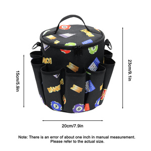 Mydays Extérieur Personnaliser Grande Capacité Durable Portable Rond Lavable <span class=keywords><strong>Bingo</strong></span> Crayon Organisateur Sac de Rangement avec Poignée - Product Image 2