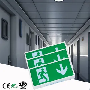 Exit Sign Emergency Light Factory Wholesale Rechargeable Exit Sign Emergency Light Corridor IP20 Exit Sign Emergency Light
