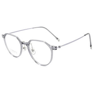 نظارات طبية نسائية 82001ZM خفيفة الوزن للغاية 7.3 جرام بتصميم هندسي كامل الحواف من دانيانغ، إطار بدون مكياج للمشاهير على الإنترنت - Product Image 5