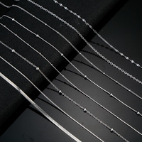 Lot de 12 colliers chaîne serpent en acier inoxydable, 45 cm, étanches, or et argent, pour la fabrication de bijoux DIY, vente en gros