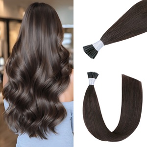 Extensiones de Cabello con Queratina Brasileña Pre-Adheridas FH de 100g # Extensiones de Cabello Ruso con Punta I, Doble Trama y Cutícula Alineada - Product Image 1