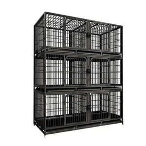 Fournitures pour animaux de compagnie vente en gros de fil de fer durable cage à oiseaux d'élevage d'animaux de compagnie lapin Pigeon chat cage pour chien cages pour animaux de compagnie