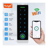 Sistem Pengontrol Akses Sidik Jari Biometrik Tahan Air, Keypad Kata Sandi untuk Akses Masuk Pintu, Pengontrol Akses Kata Sandi OEM