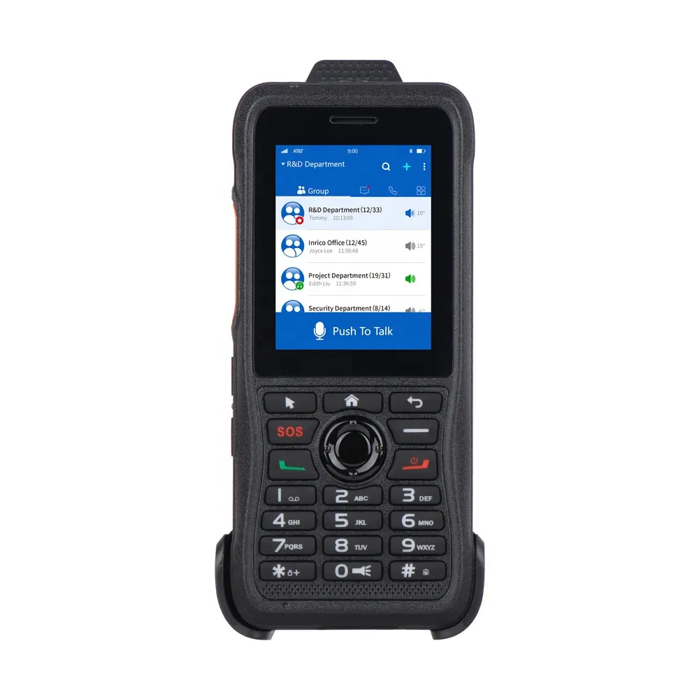 Launch Inrico T310 IP65 walkie talkie 4G POC android, radio dua arah dengan port pengisian daya USB tahan air