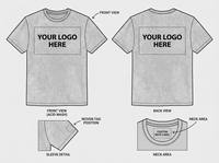 Maßgeschneiderte Regular-Fit Casual Designer 100% Baumwolle 220g Siebdruck Einfarbiges Blanko-Design Herren Kurzarm T-Shirts mit Logos